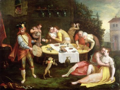 A Banquet of Love by Frans Floris